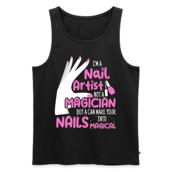 Nail Artist Manicurist Pedicurist Funny Manicure S - Männer Premium Bio Tank Top - Schwarz - Vorne - Michal (187cm)