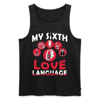 Funny Manicure Love Language Manicurist Pedicurist - Männer Premium Bio Tank Top - Schwarz - Vorne - Michal (187cm)