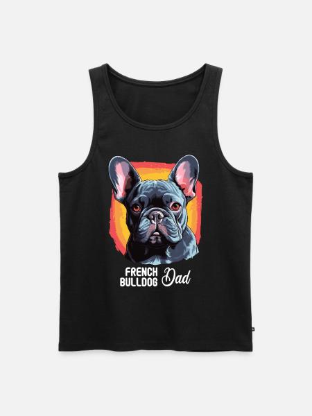Dog French Bulldog - Men's Premium Organic Tank Top - black