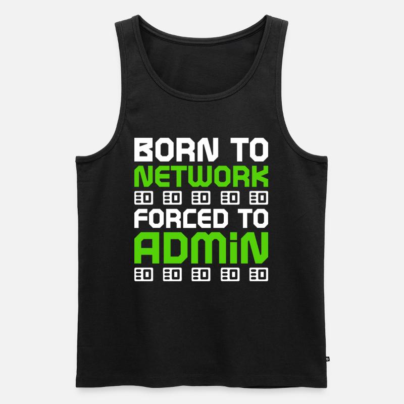 Administrateur réseau Programmeur - Débardeur bio Premium Homme - noir