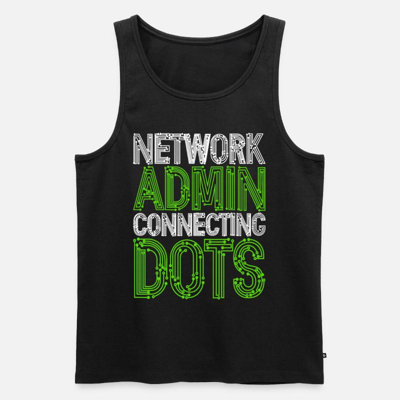 Netzwerkadministrator Network Admin - Männer Premium Bio Tank Top - Schwarz
