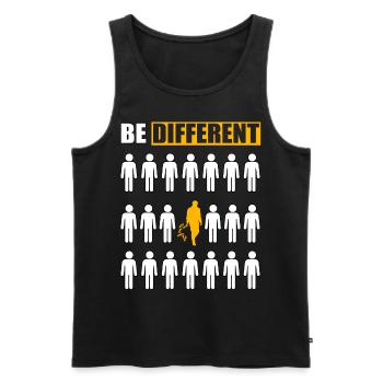 Be Different Ant - Men's Premium Organic Tank Top - black - Front - AI Model Male 178 light (178cm)