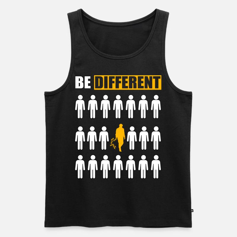 Be Different Ameise - Männer Premium Bio Tank Top - Schwarz