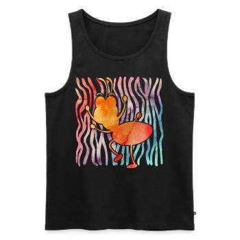 ant - Men's Premium Organic Tank Top - black - Front - AI Model Male 178 light (178cm)