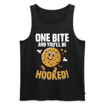 Funny Cookie Boy Scout Cookie Vendor - Men's Premium Organic Tank Top - black - Front - Michal (187cm)