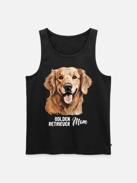 Dog Golden Retriever - Men's Premium Organic Tank Top - black
