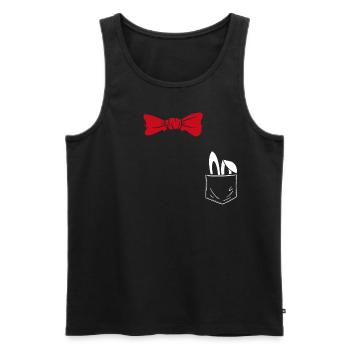 Costume Substitute Wizard Illusionist Magician - Men's Premium Organic Tank Top - black - Front - AI Model Male 178 light (178cm)