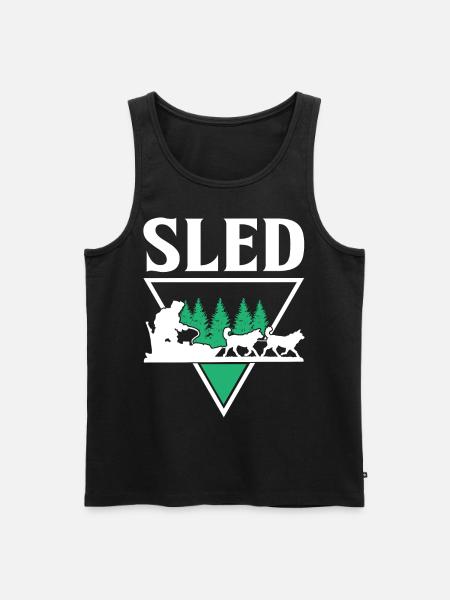 Mushing Dog Sledding Musher - Men's Premium Organic Tank Top - black