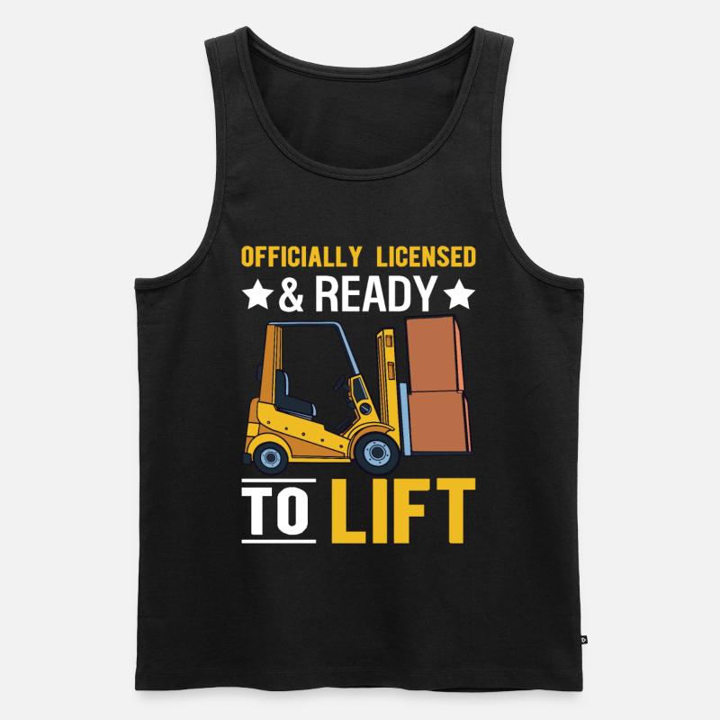 Gabelstaplerfahrer Gabelstaplerfahrer - Männer Premium Bio Tank Top - Schwarz