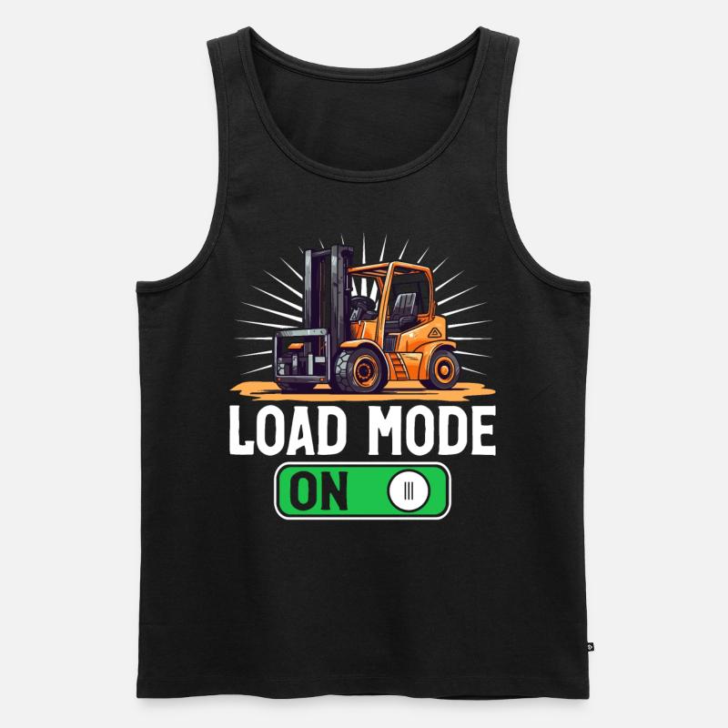 Gabelstaplerfahrer Gabelstaplerfahrer - Männer Premium Bio Tank Top - Schwarz