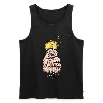 Coin Magic, Coin Tricks, Hobby Magician, Illusionist - Men's Premium Organic Tank Top - black - Front - AI Model Male 178 light (178cm)