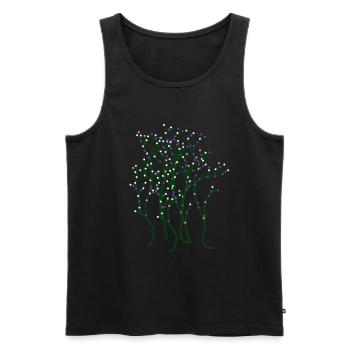 Natur Naturliebhaber Flora Garten Pflanzen Blüte - Männer Premium Bio Tank Top - Schwarz - Vorne - Michal (187cm)