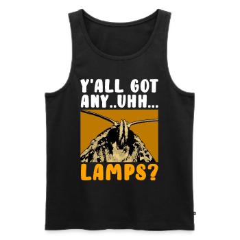 Lustiger Mothman Kryptide Kryptozoologie - Männer Premium Bio Tank Top - Schwarz - Vorne - AI Model Male 178 light (178cm)