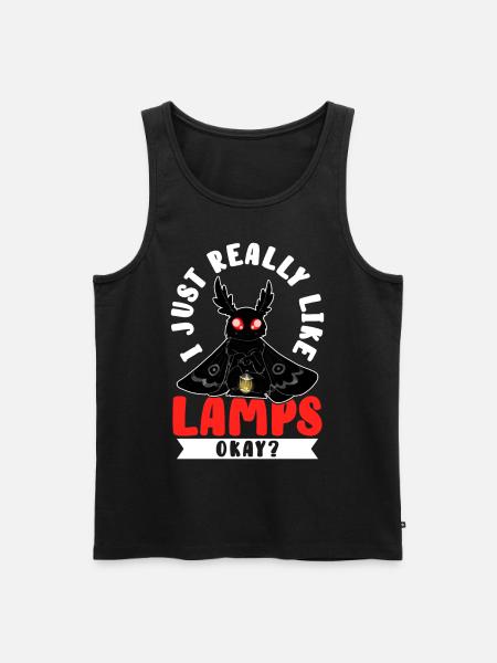 Mothman Crypttide Cryptozoology - Men's Premium Organic Tank Top - black