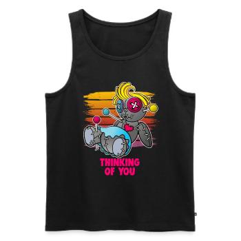 Magische Dunkle Kunst Okkulte Hexen Designs - Männer Premium Bio Tank Top - Schwarz - Vorne - AI Model Male 178 light (178cm)