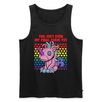 Bisexuell Transgender Pride Day LGBT - Männer Premium Bio Tank Top - Schwarz - Vorne - Michal (187cm)