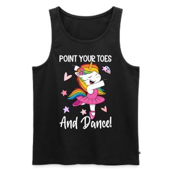Ballet Dance Ballerina - Men's Premium Organic Tank Top - black - Front - Michal (187cm)