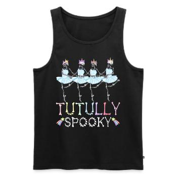 Halloween Skelett Ballett Tanz Ballerina - Männer Premium Bio Tank Top - Schwarz - Vorne - Michal (187cm)