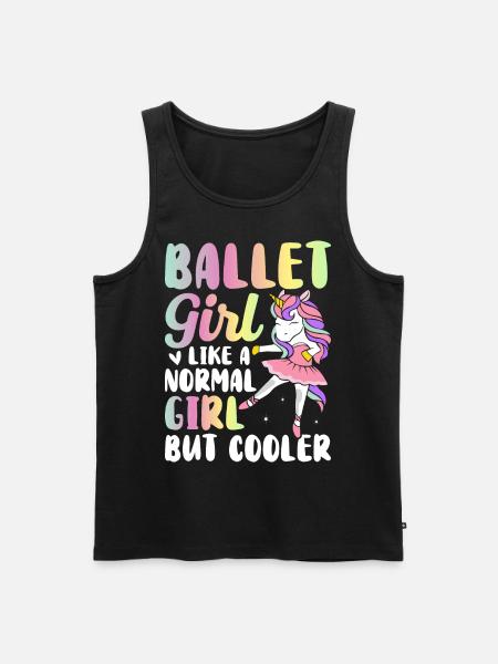 Ballerina - Men's Premium Organic Tank Top - black