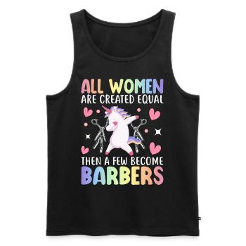 Hairstylistin - Männer Premium Bio Tank Top - Schwarz - Vorne - Michal (187cm)