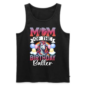 Baseball Player Mom Birthday Girl - Men's Premium Organic Tank Top - black - Front - Michal (187cm)