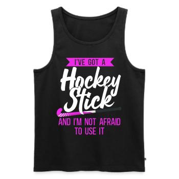Field Hockey I've Got A Hockey - Männer Premium Bio Tank Top - Schwarz - Vorne - AI Model Male 178 light (178cm)