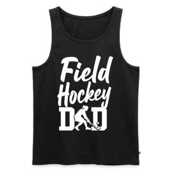 Field Hockey Dad Field Hockey Dad - Männer Premium Bio Tank Top - Schwarz - Vorne - Michal (187cm)