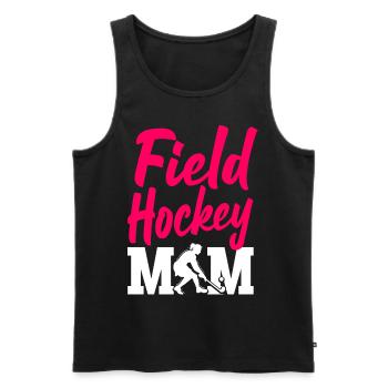 Maman de hockey sur gazon Maman de hockey sur gazon - Débardeur bio Premium Homme - noir - Devant - Michal (187cm)