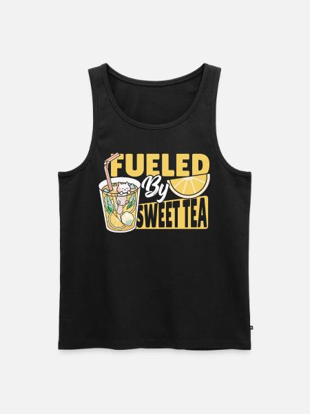 Sweet Tea Ice Tea Fueled By Sweet Tea - Men's Premium Organic Tank Top - black