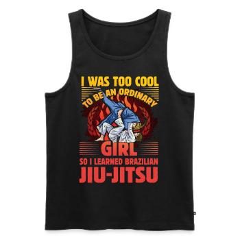 Brazilian Jiu-Jitsu Girl - Männer Premium Bio Tank Top - Schwarz - Vorne - Michal (187cm)