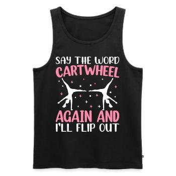 Fun gymnastics - Men's Premium Organic Tank Top - black - Front - AI Model Male 178 light (178cm)