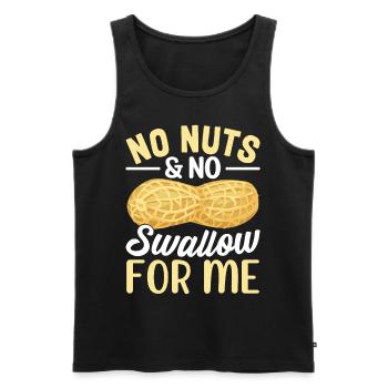 Erdnuss-Allergie Nuss-Allergie Allergiker - Männer Premium Bio Tank Top - Schwarz - Vorne - AI Model Male 178 light (178cm)