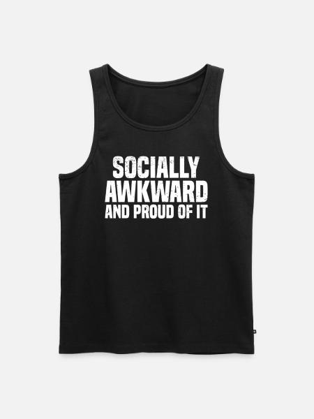 Misanthrope Antisocial Introvert - Men's Premium Organic Tank Top - black