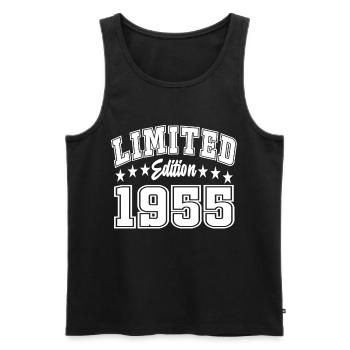 Édition limitée 1955 - Débardeur bio Premium Homme - noir - Devant - Michal (187cm)