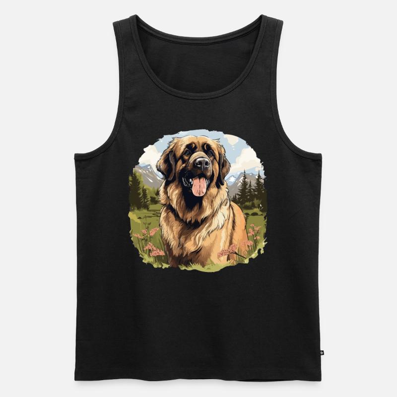 Leonberger - Männer Premium Bio Tank Top - Schwarz