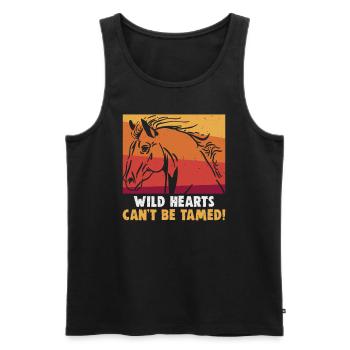 Equestrian and equestrian design for horse lovers - Men's Premium Organic Tank Top - black - Front - Michal (187cm)