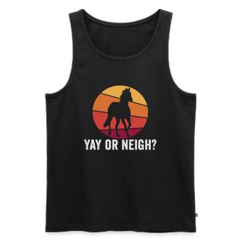Equestrian and equestrian design for horse lovers - Men's Premium Organic Tank Top - black - Front - Michal (187cm)