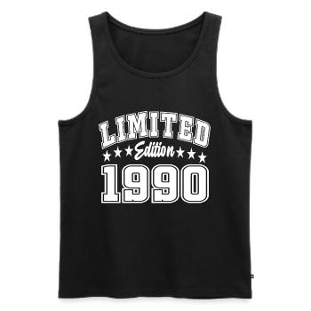Édition limitée 1990 - Débardeur bio Premium Homme - noir - Devant - Michal (187cm)