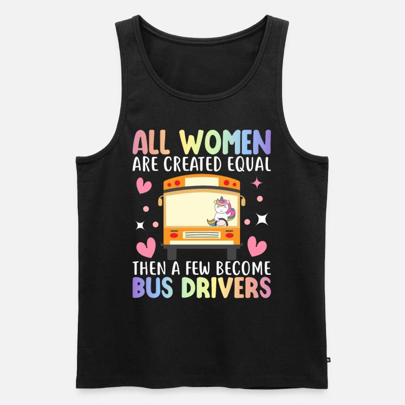 Busfahrerin - Männer Premium Bio Tank Top - Schwarz