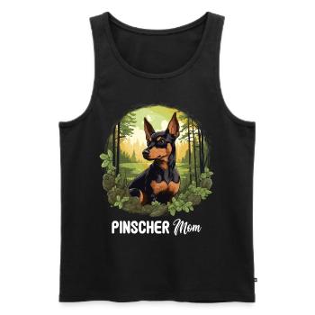 Pinscher - Men's Premium Organic Tank Top - black - Front - AI Model Male 178 light (178cm)