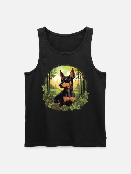 Pinscher - Men's Premium Organic Tank Top - black