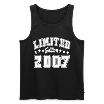 Limited Edition 2007 - Männer Premium Bio Tank Top - Schwarz - Vorne - Michal (187cm)