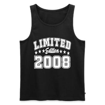 Limited Edition 2008 - Männer Premium Bio Tank Top - Schwarz - Vorne - Michal (187cm)