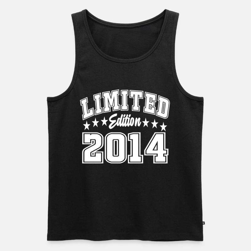 Limited Edition 2014 - Männer Premium Bio Tank Top - Schwarz