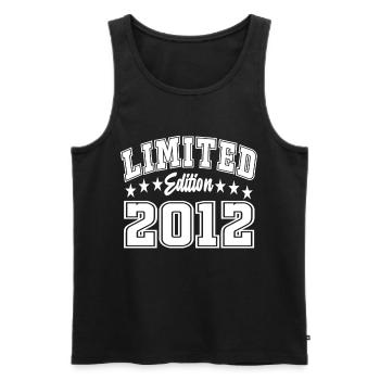 Limited Edition 2012 - Männer Premium Bio Tank Top - Schwarz - Vorne - Michal (187cm)