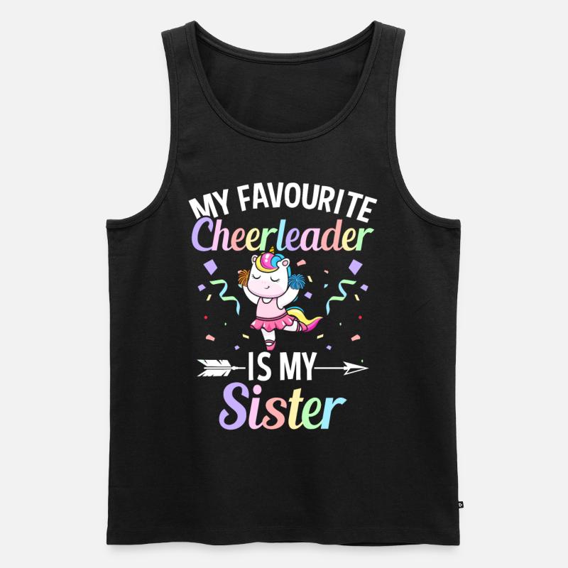 Cheerleading Cheer - Männer Premium Bio Tank Top - Schwarz