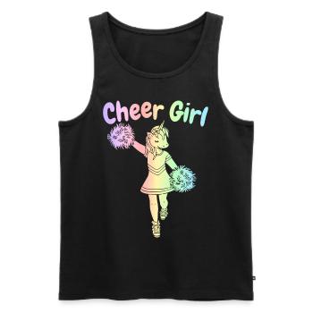 Pom-pom girl pom-pom girl - Débardeur bio Premium Homme - noir - Devant - AI Model Male 178 light (178cm)