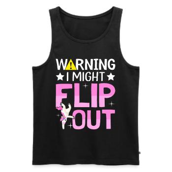 Cheerleading Cheerleader Cartwheel - Männer Premium Bio Tank Top - Schwarz - Vorne - Michal (187cm)
