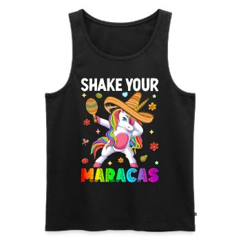 Cinco De Mayo Irish - Men's Premium Organic Tank Top - black - Front - Michal (187cm)