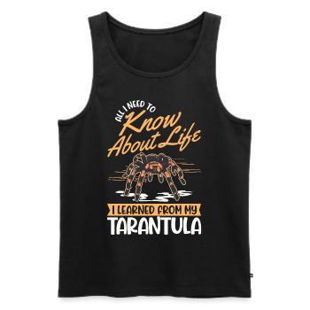 Tarantula Spider Tarantula - Men's Premium Organic Tank Top - black - Front - Michal (187cm)